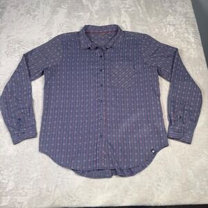 Marmot Women XL Striped‎ Button Down Long Sleeve Shirt Casual Outdoor